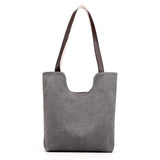 Canvas Retro Ladies Shoulder Bag Art Stitching Vintage Women Handbags