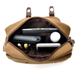 Canvas Men Messenger Bag Male Zipper Flap Shoulder Bag Casual Travel Crossbody
