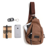 Canvas Men Messenger Bag Military Zipper Shoulder Crossbody Bag