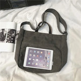 Canvas Messenger Bag Sports Backpack Large Shoulder Satchel
