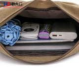 Canvas Men's Shoulder Bag Large Capacity Multi-layer Messenger Bag