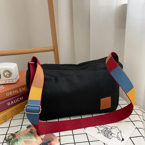 Canvas Shoulder Bag Big Capacity Women Messenger Bag Female Crossbody Bags
