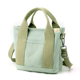 Canvas Tote Bag Casual Shoulder Bag Handbag Zipper Tote Bag