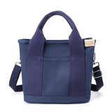 Canvas Tote Bag Casual Shoulder Bag Handbag Zipper Tote Bag