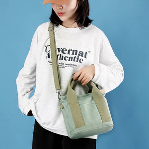 Canvas Tote Bag Casual Shoulder Bag Handbag Zipper Tote Bag