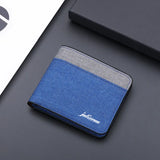 Canvas Wallet Splicing Blocking Wallet Bag