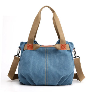 Canvas Women Handbags Vintage Large Capacity Shoulder Bag