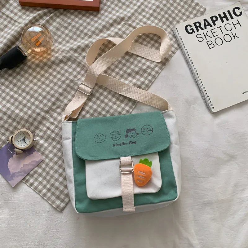 Canvas Women's Tote Bag with Large Capacity