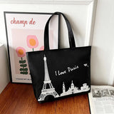 Women's One-Shoulder Canvas Tote Bag
