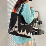 Women's One-Shoulder Canvas Tote Bag