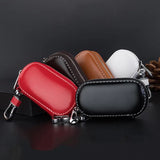 Leather Car Key Pouch Bag Wallet Holder Chain Key Organizer