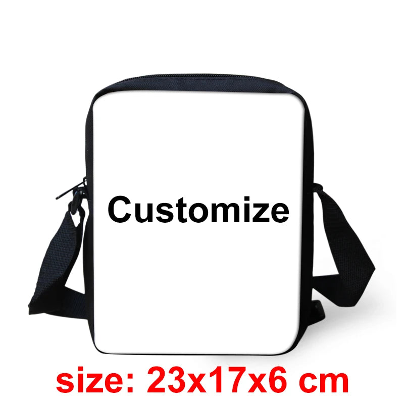 Bull Cartoon Messenger Bag for Kids and Ladies