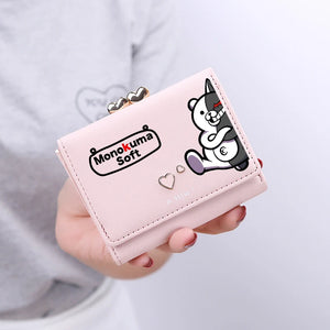 Danganronpa Monokuma Short Wallet Pocket Purse Bear Money Bag