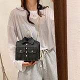 Funny Harajuku Shoulder Bag for Women - Cartoon Coat Shaped Crossbody Purse