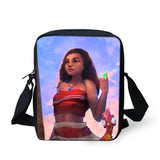 Ocean Girl Print Messenger Bag for Women Girls Boys Small SchoolBag Lady Crossbo