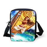 Ocean Girl Print Messenger Bag for Women Girls Boys Small SchoolBag Lady Crossbo