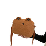 Personalized Embroidered Name Cartoon Plush Shoulder Bag for Boys and Girls