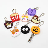 Cartoon Silicone Key Case Cover Dust Holder Keyring