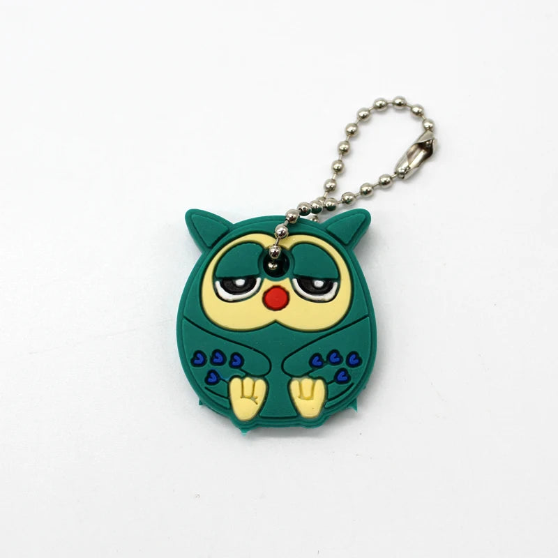 Cartoon Silicone Key Case Cover Dust Holder Keyring