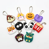 Cartoon Silicone Key Case Cover Dust Holder Keyring