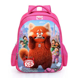 Cartoon Turning Red Backpack Kids Software Children School Bag