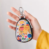 Women Car Key Case Bag PU Leather Girls Key Holder