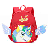 Cartoon Unicorn Backpack for Kids School Bag Boys Anti-lost bag