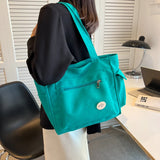 Casual Canvas Tote Bag Large Capacity Shoulder Bag