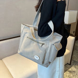 Casual Canvas Tote Bag Large Capacity Shoulder Bag