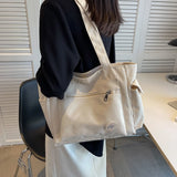 Casual Canvas Tote Bag Large Capacity Shoulder Bag