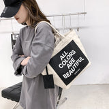 Casual Canvas Totes Handbags Big Shoulder Bags For Women