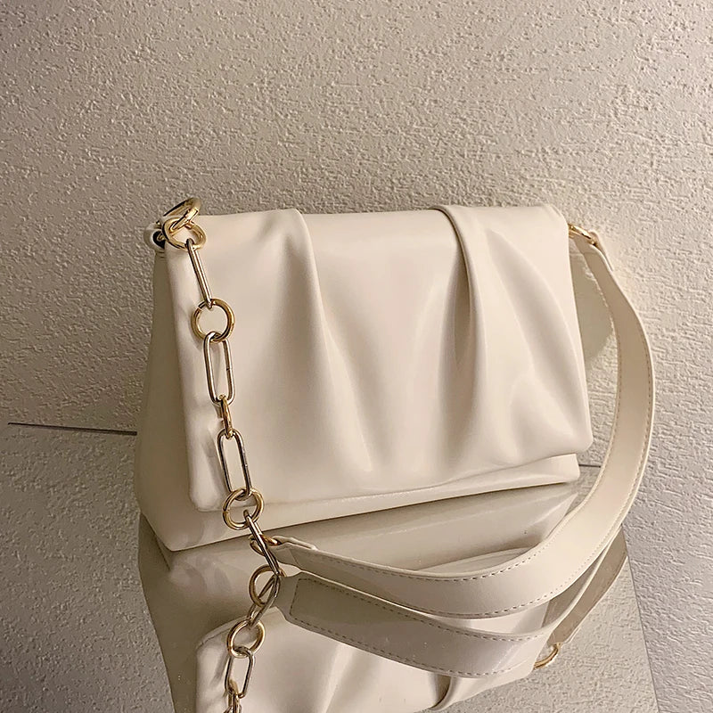 Casual Crossbody Bag for Women PU Leather Messenger Handbag