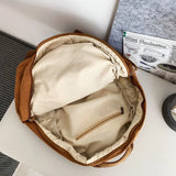 Canvas Green Laptop Student Bag Women Men College Bag Backpack