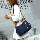 Casual Crossbody Shoulder Bag Women Nylon Waterproof Messenger Bags
