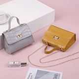 Casual PU Chain Buckle Messenger Bag Crocodile Pattern Shoulder Bag