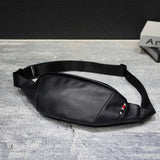 Vintage Leather Waist Bag Men Money Phone Fanny Pack
