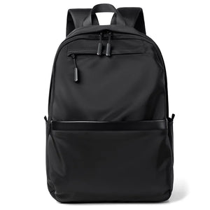 Casual Men's Business Backpack Nylon Solid Large Capacity Student Schoolbag