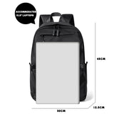 Casual Men's Business Backpack Nylon Solid Large Capacity Student Schoolbag