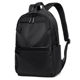 Casual Men's Business Backpack Nylon Solid Large Capacity Student Schoolbag