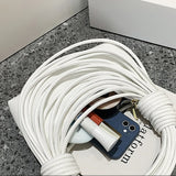 Casual Messenger Bag Woven Rope Knot Women's Handbag Square Bags