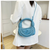 Casual Messenger Bag Woven Rope Knot Women's Version