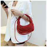 Casual Messenger Bag Woven Rope Knot Women's Version