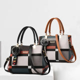 Casual Plaid Shoulder Bag Wild Messenger Female Totes Crossbody Bags