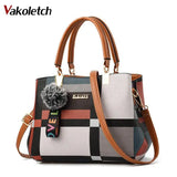 Casual Plaid Shoulder Bag Wild Messenger Female Totes Crossbody Bags