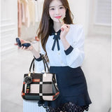 Casual Plaid Shoulder Bag Wild Messenger Female Totes Crossbody Bags