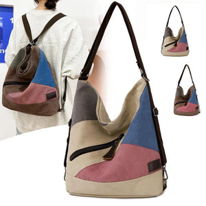 Canvas Shoulder Crossbody Bag Large Capacity Travel School Messenger XA806M