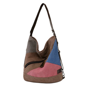 Canvas Shoulder Crossbody Bag Large Capacity Travel School Messenger XA806M