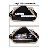 Canvas Shoulder Crossbody Bag Large Capacity Travel School Messenger XA806M