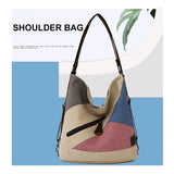 Canvas Shoulder Crossbody Bag Large Capacity Travel School Messenger XA806M