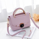 Small Leather Flap Handbag for Women, High Ladies Party Purse Clutch